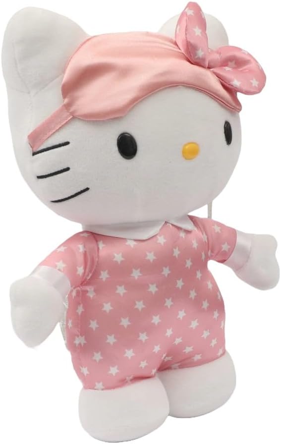 Hello Kitty HKT10000 Leuchtendes Plüschtier, 35 cm mit Licht, weiche und angenehme Komposition, mit