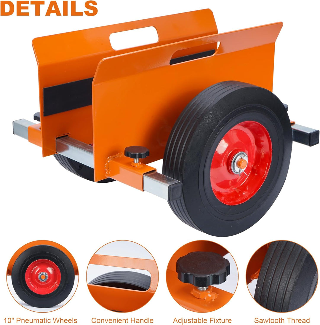 Plattenroller 500 kg Tragfähigkeit, Plattenwagen Klemmbacken 0-228 mm, Plattenklemmwagen für Marmor,