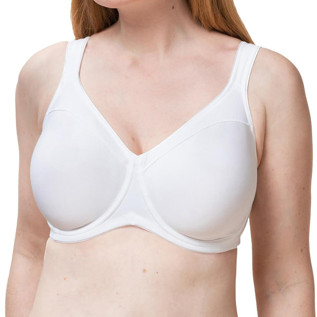 Triumph Damen Modern Soft+Cotton W01 Minimizer BH 85C Weiss, 85C Weiss