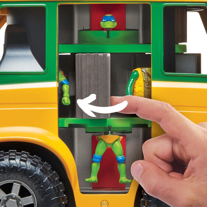 Ninja Turtles – Mutationsstation, Set mit 1 Van und 6 Figuren, Mix & Match, für Kinder ab 4 Jahren,