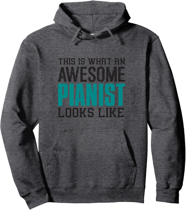 So sieht ein cooler Pianist aus Geschenk Piano Spieler-in Pullover Hoodie