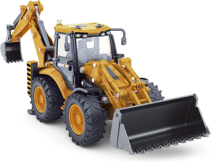 fisca Die-cast Bagger Baggerlader Frontlader LKW 1/50 Metalltechnik Fahrzeug BAU Traktor Modell Samm