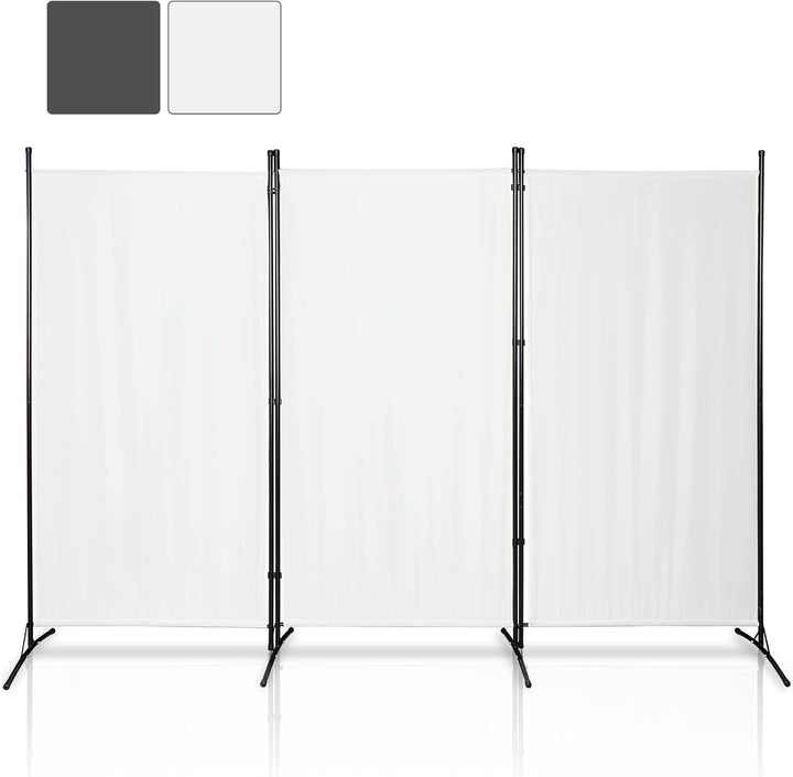 Gimisgu Paravent 260x180cm Raumteiler Gross Garten Stellwand Trennwand Balkon Sichtschutz, 3 Teilig,