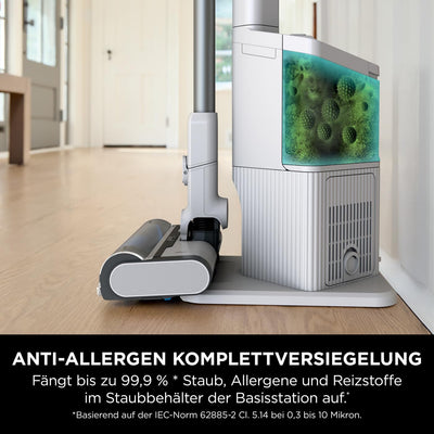 Shark Clean & Empty kabelloser Akku-Staubsauger mit Auto-Empty-System, leichter Anti Hair Wrap Staub