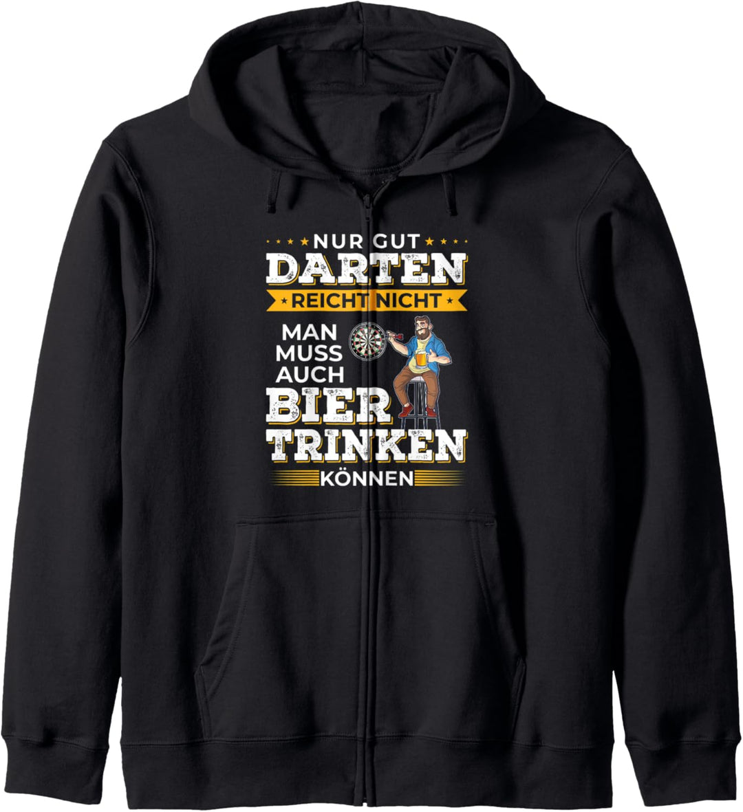 Nur Gut Darten Reicht Nicht Lustiges Dart Kapuzenjacke