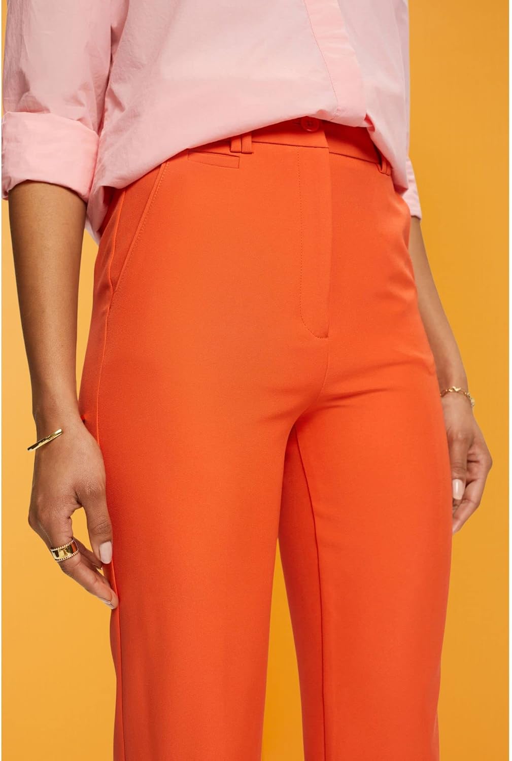 ESPRIT Damen 023ee1b324 Hose 42W / 34L 635/Orange Red, 42W / 34L 635/Orange Red