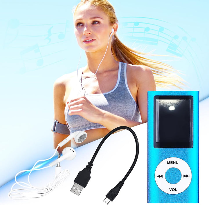 MP3-Player/MP4-Player Bluetooth 5.0, 1.8" Tragbarer HiFi-Musikplayer mit Verlustfreiem Sound und Lau