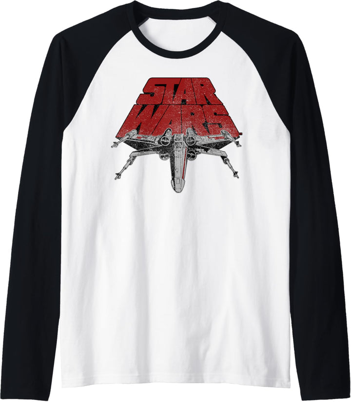 Star Wars Retro X-Wing Classic Slant Logo Raglan