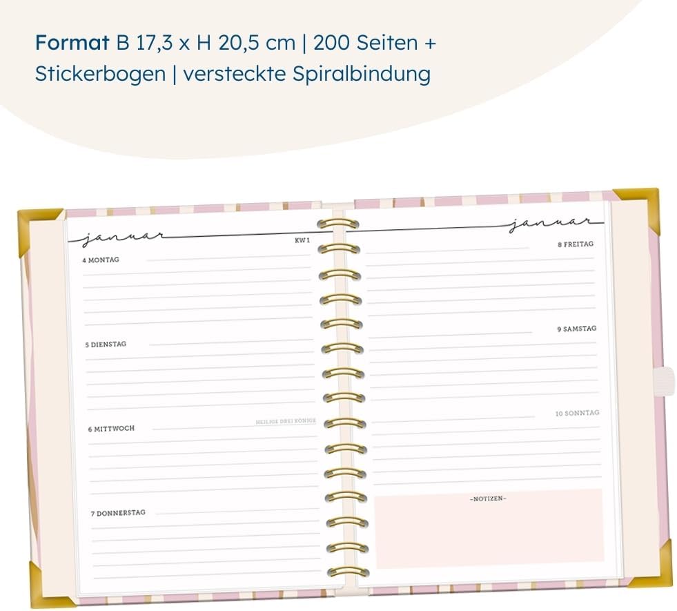 Terminplaner A5 Premium 2027 Bunt: Premium-Terminplaner, Bunt