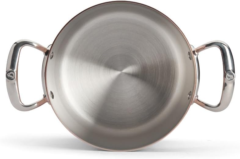 de Buyer - Gemüsetopf mit Deckel PRIMA MATERA aus 90% Kupfer und 10% Edelstahl - Durchmesser 20 cm -