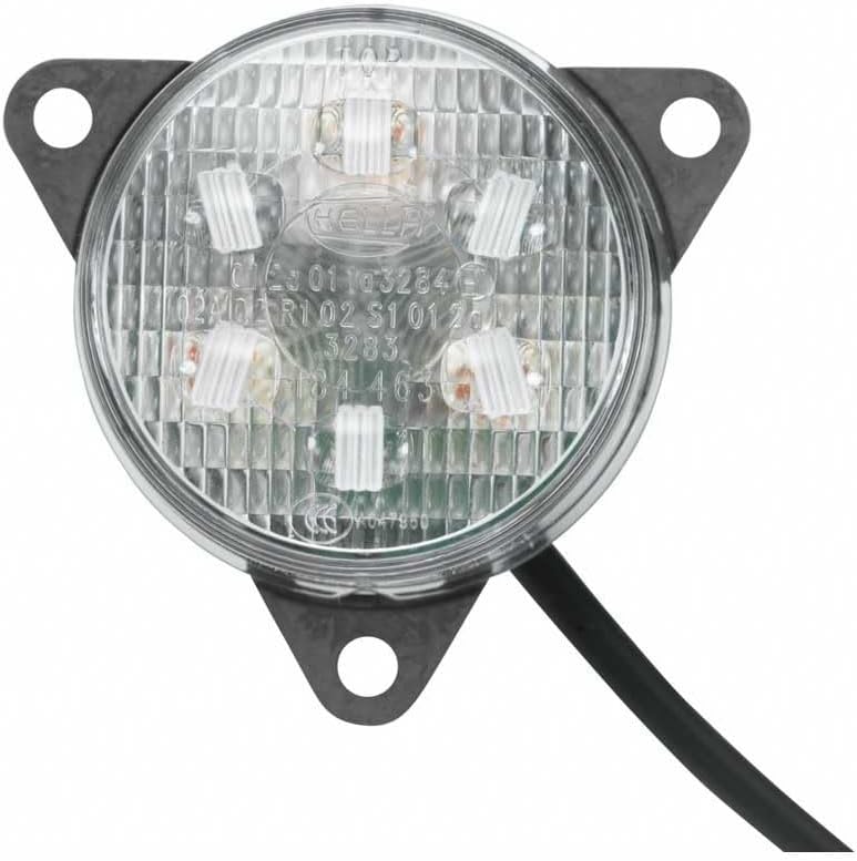 HELLA - Blinkleuchte - LED - 12V - Anbau/geschraubt - Lichtscheibenfarbe: glasklar - Kabel: 500mm -