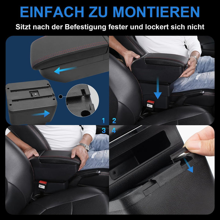 Doppelschicht Armlehne Box Für Mitsubishi Mirage Attraction Space Star 2014-2023 Mittelkonsole Aufbe