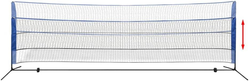vidaXL Badmintonnetz Set mit 3 Bälle Federballnetz Volleyballnetz 300/500x155 cm 500 x 72 cm, 500 x