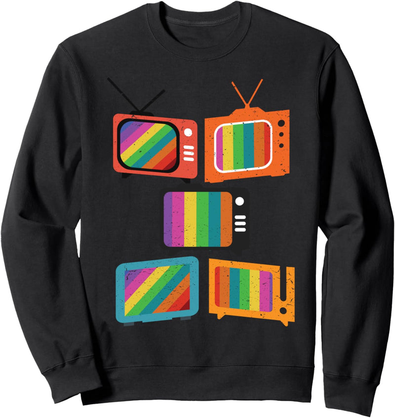 Testbild Analog Fernseher TV-Gerät Achtziger Neunziger Sweatshirt