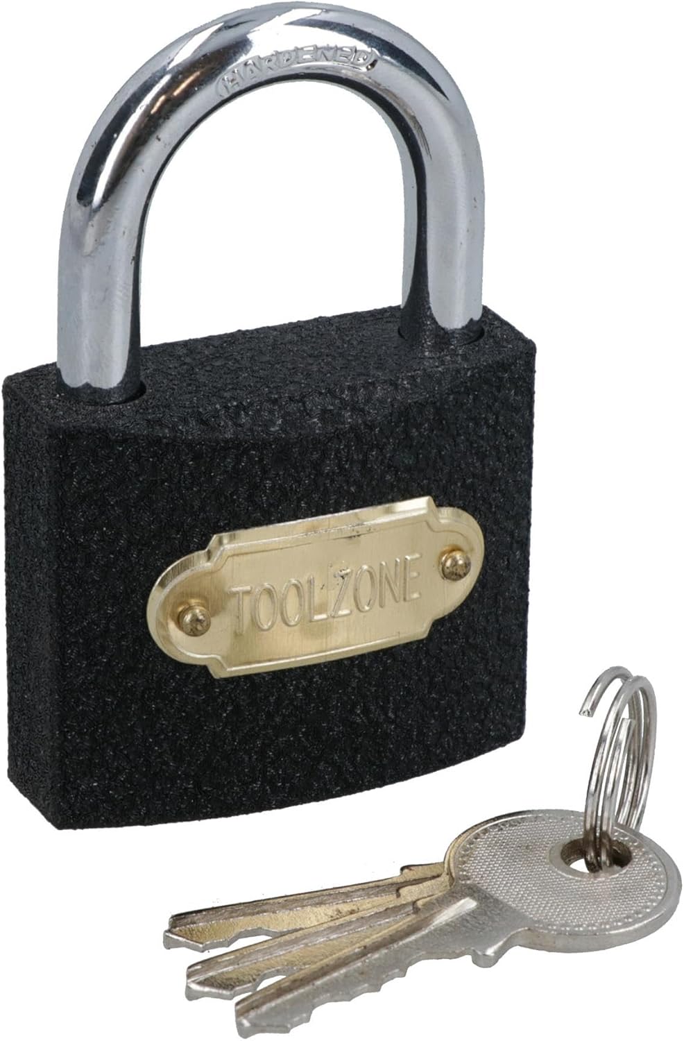 AB Tools-Toolzone Vorhängeschlösser aus Gusseisen, strapazierfähig, mit 3 Schlüsseln 4 Locks 50 mm B