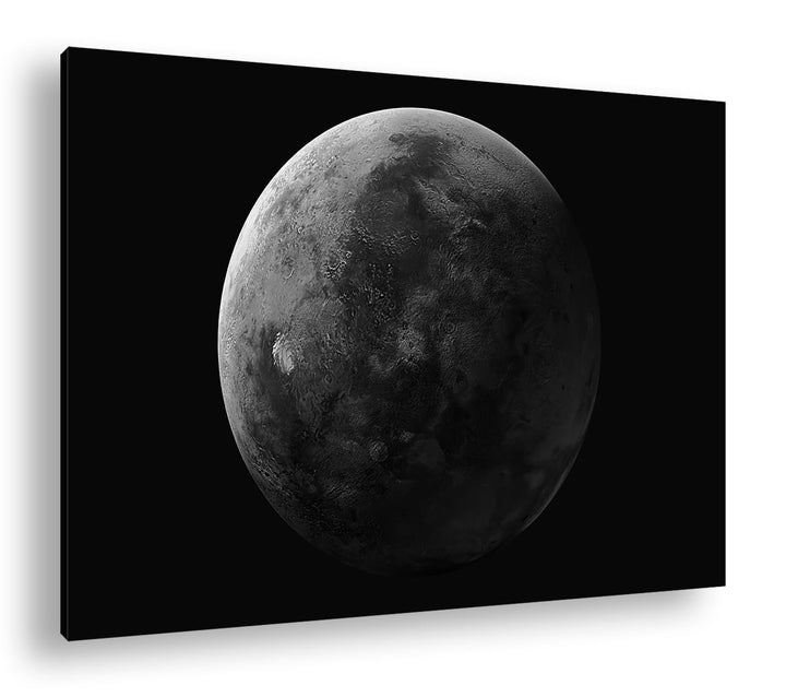 deyoli Planet Mars Format: 80x60 cm Effekt: Schwarz/Weiss als Leinwandbild, Motiv fertig gerahmt auf