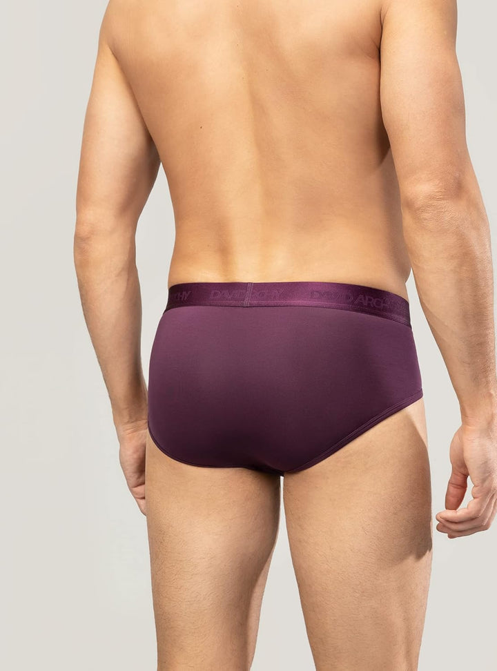 DAVID ARCHY Herren Slip Männer Slips Stretcken Unterwäsche Weich Ohne Etikett,aus Bambus XL Stil C: