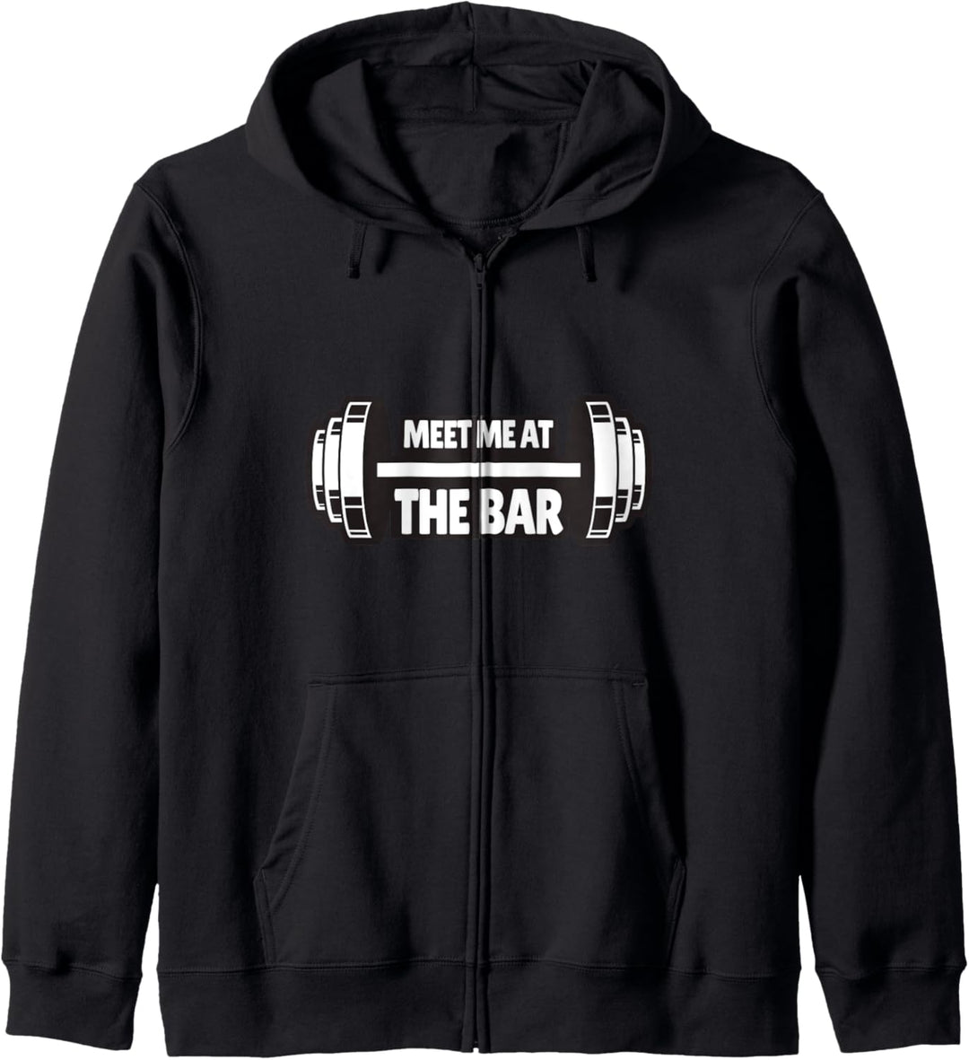 Treffen Sie mich an der Bar, Fitness-Studio Routine lustige Kapuzenjacke