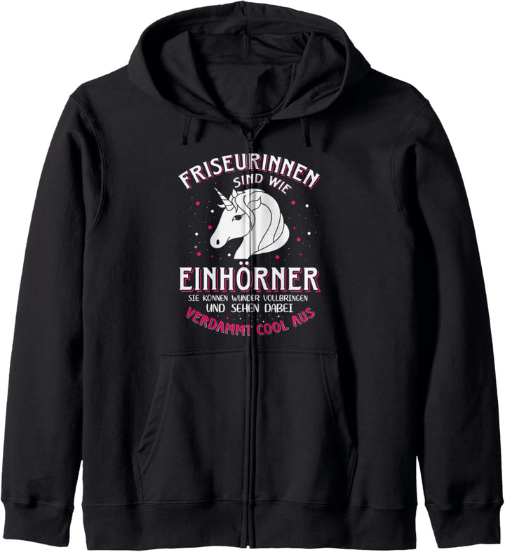 Lustiges Friseurin Geschenk Sprüche Frisöse Frisörin Kapuzenjacke