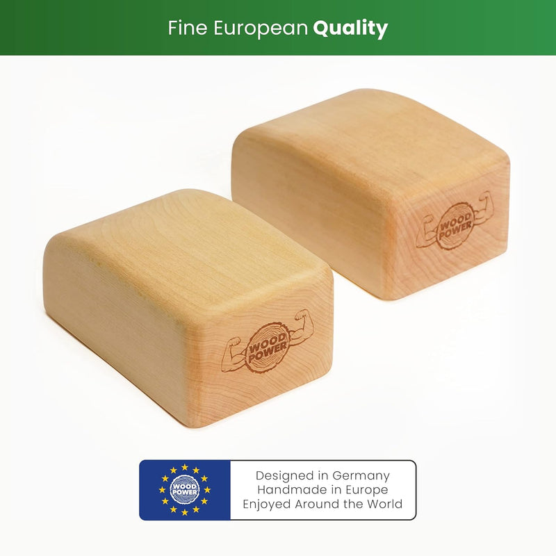 WOODPOWER BalanceBlocks - I Handstand-Klötze & Yoga Block in einem - unterstütze Deine Handgelenke b