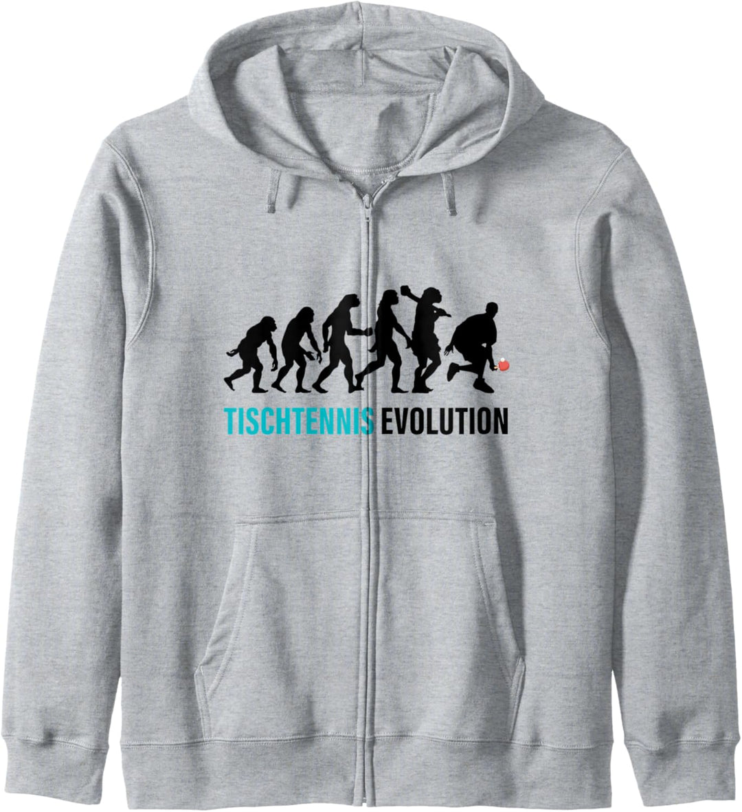Tischtennis Evolution Grafik Geschenk Tischtennisspieler Ges Kapuzenjacke