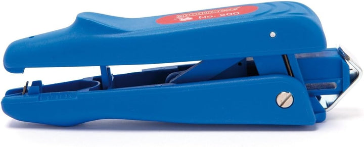 WEICON TOOLS Duo-Stripper No.200 zum Entmanteln & Abisolieren von Kabeln & Leitern, Blau/Rot, 160mm