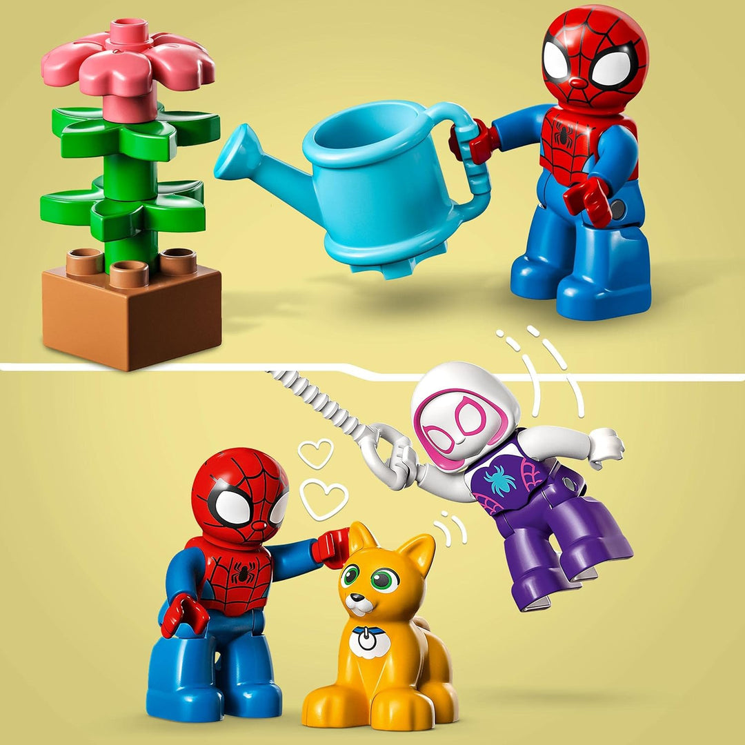 LEGO DUPLO Spider-Mans Haus, Spidey Set Spielzeug zum Bauen mit Figur und Steinen für Kleinkinder ab