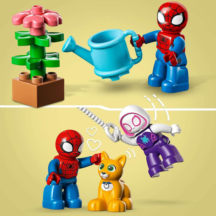 LEGO DUPLO Spider-Mans Haus, Spidey Set Spielzeug zum Bauen mit Figur und Steinen für Kleinkinder ab