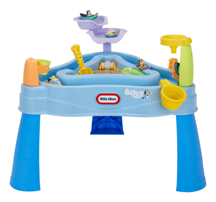 Little Tikes Bluey Wassertisch mit 6 Zubehörteilen Bluey Active Play für Jungen und Mädchen im Alter