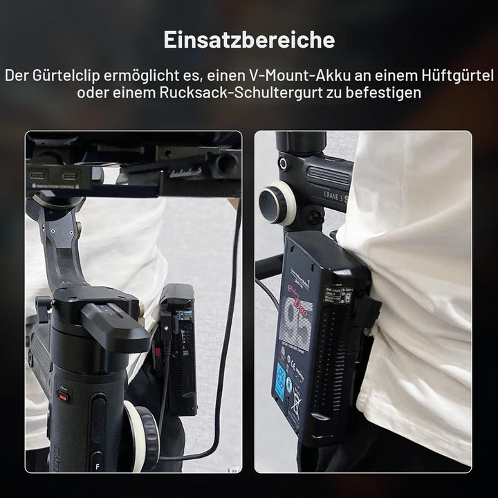 SMALLRIG Mini V Mount Batterieplatte mit Gürtelclip - 2990
