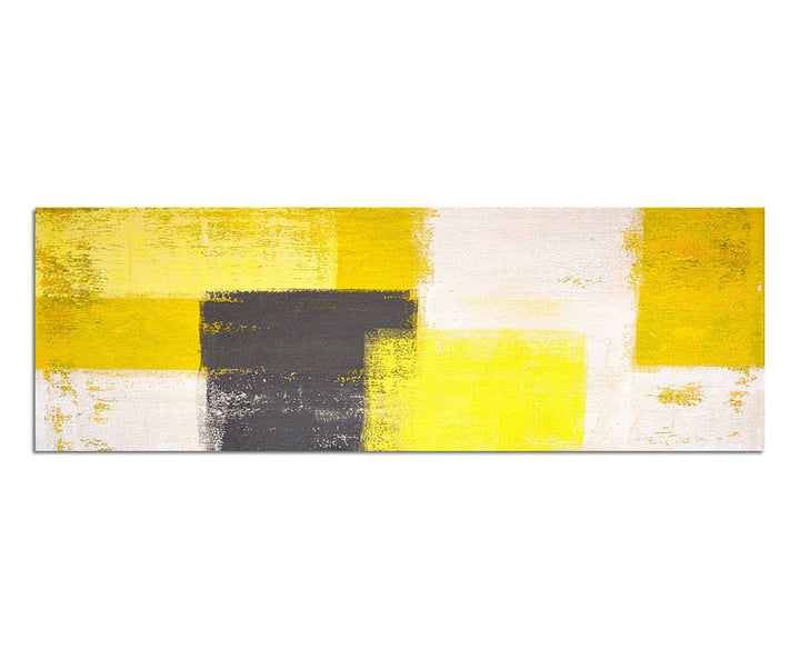 Paul Sinus Art Panoramabild auf Leinwand und Keilrahmen 150x50cm Malerei Gemälde Kunstwerk abstrakt