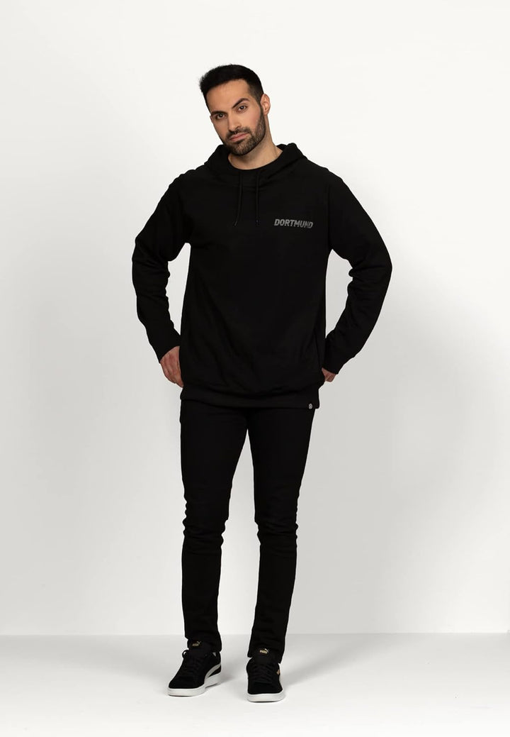 Borussia Dortmund Herren BVB Hoodie Schwarz Kapuzenpullover 3XL Schwarz, 3XL Schwarz