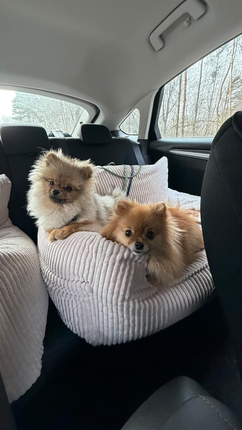 Personalisiert Hunde Autositz, Autositze Hund Rückbank mit Leine, Hundeautositz mit Hundenamen, Hund