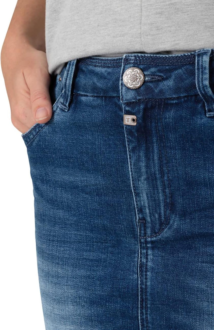Timezone Damen Marahtz Skirt Rock 24W Rich Royal Blue Wash, 24W Rich Royal Blue Wash