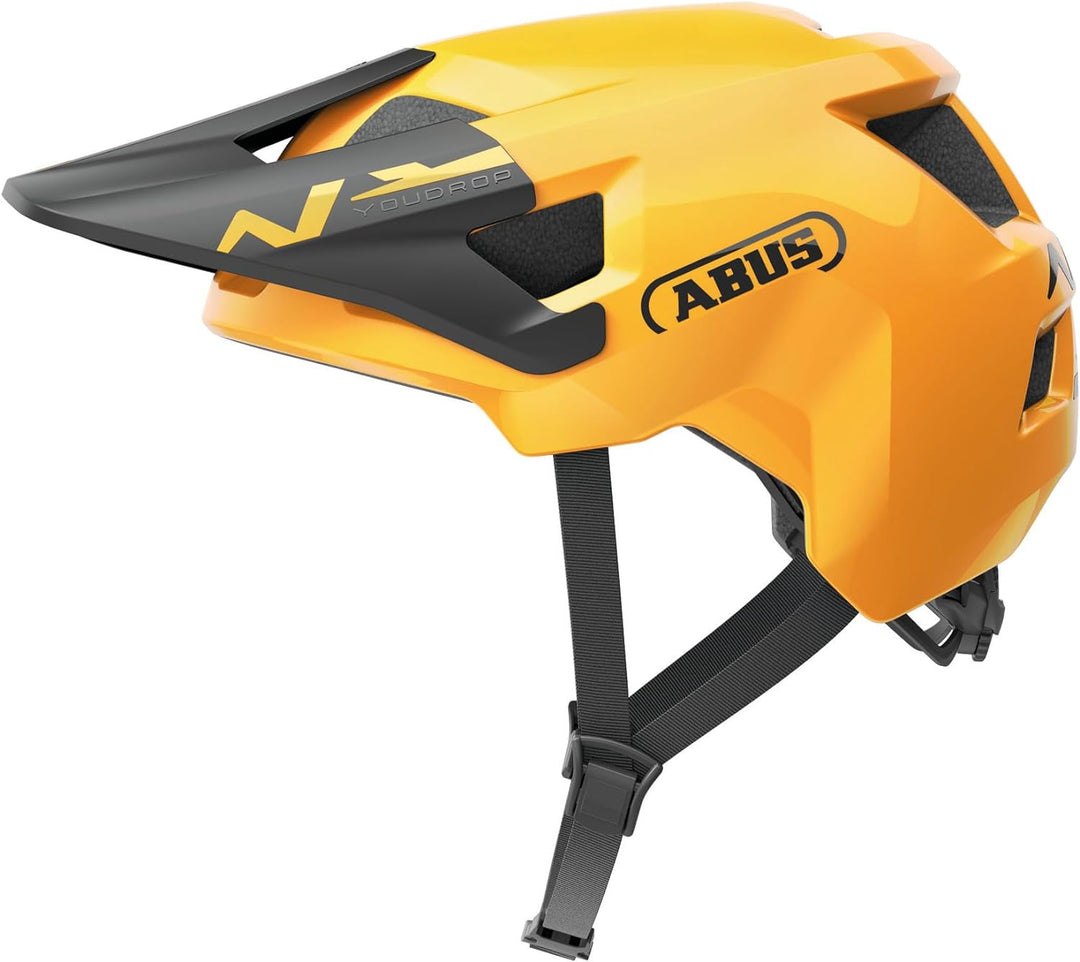 ABUS MTB-Helm YouDrop - Fahrradhelm für Kinder und Jugendliche - für den Alltag oder Touren im Gelän