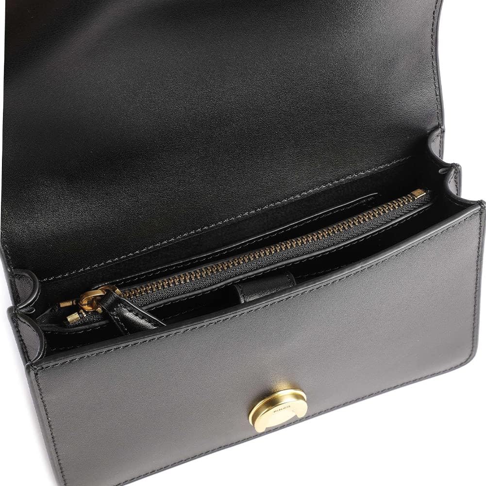 Pinko, Mini Love Bag One Simply, Damen-Tasche, Einheitsgrösse Z99q Schwarz-antik-gold, Z99q Schwarz-
