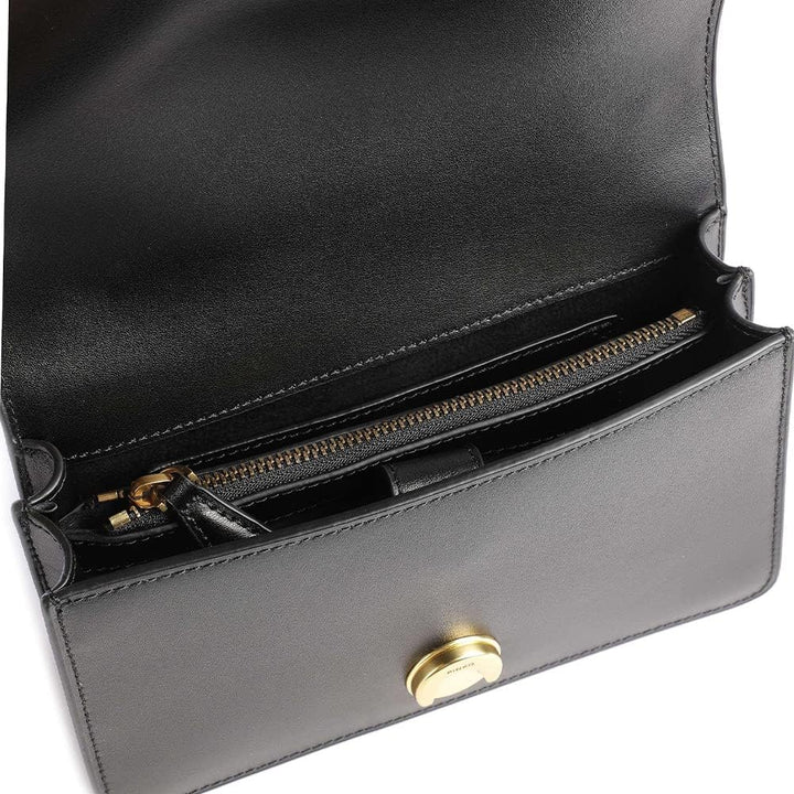 Pinko, Mini Love Bag One Simply, Damen-Tasche, Einheitsgrösse Z99q Schwarz-antik-gold, Z99q Schwarz-