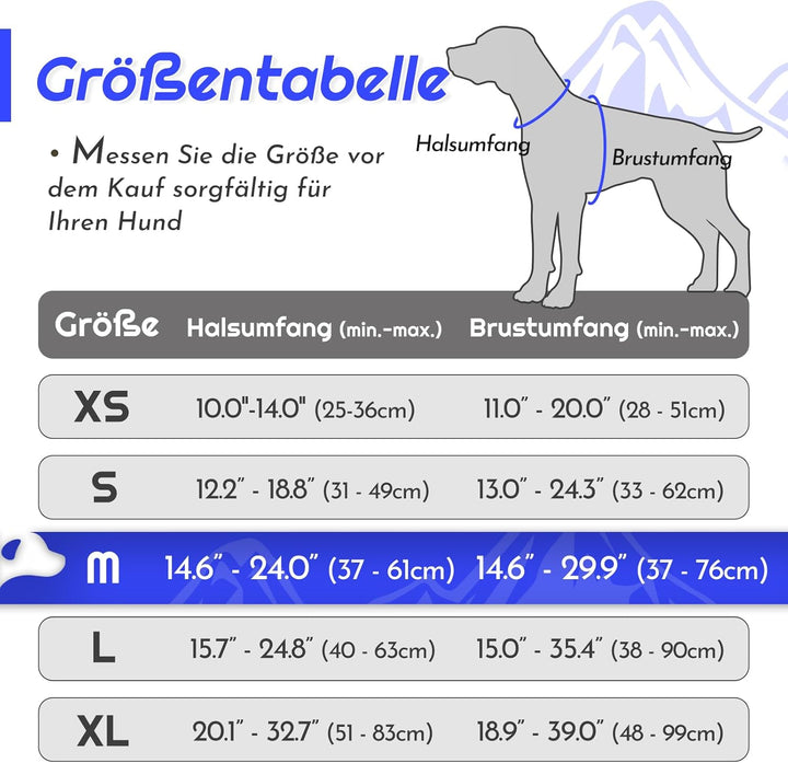 Eagloo Hundegeschirr mittelgrosse Hunde, Anti Zug Hundegeschirr mit Reflexstreifen und Kontrolle, Ve