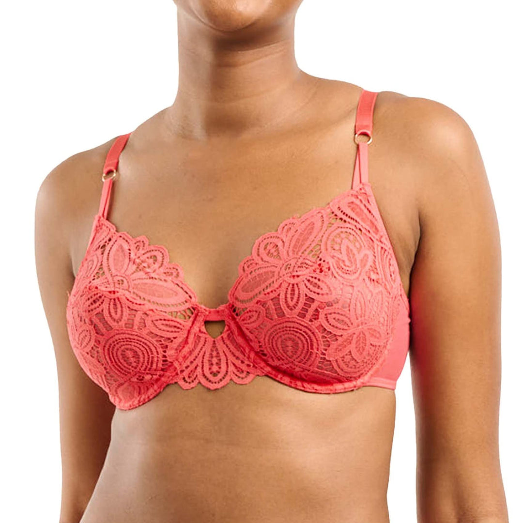 Sans Complexe Damen Attirance BH, Durchsichtig 75C Living Coral, 75C Living Coral
