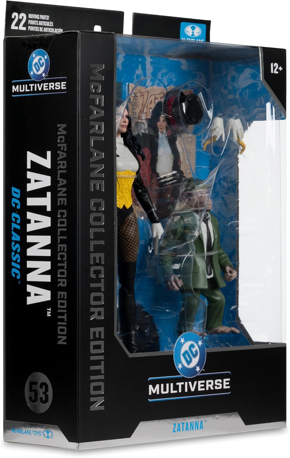 McFarlane DC Multiverse Zatanna (DC Classic) 17,8 cm Actionfigur mit Detective Chimp Collector Editi
