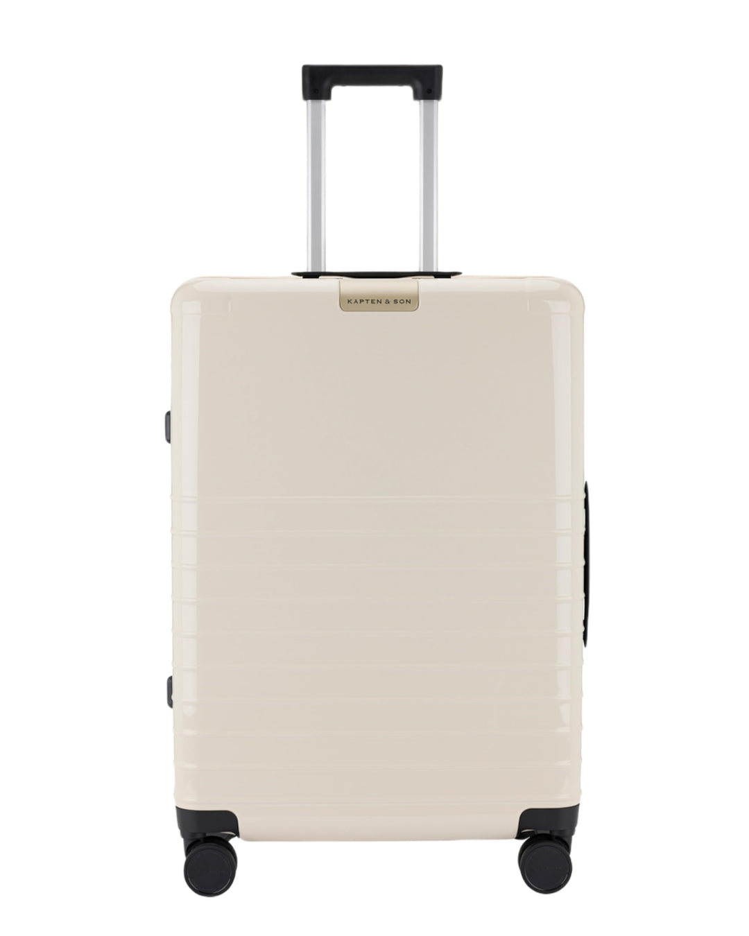 Kapten & Son Koffer Heathrow Essential Check-In Sandstone 82 L | Hartschalenkoffer Gross Beige mit s
