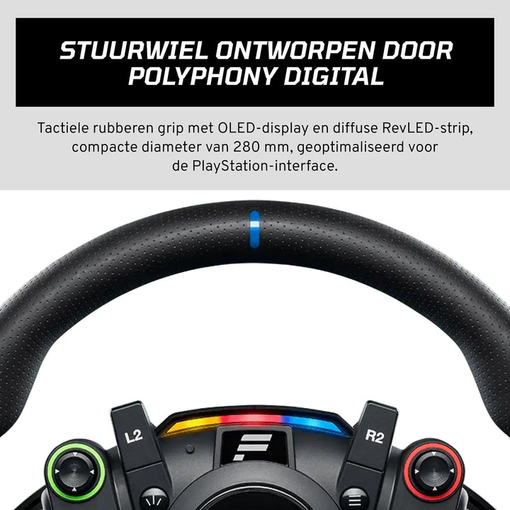 FANATEC Offiziell Lizenziertes Gran Turismo DD Pro PlayStation Sim Racing Lenkrad, Basis und Pedale