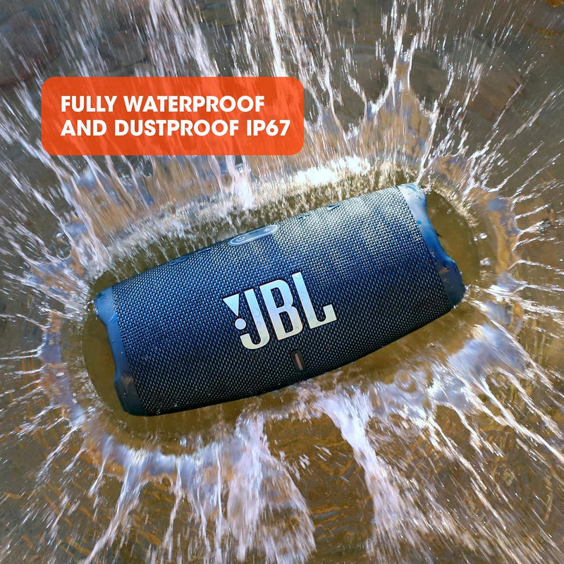 JBL Charge 5 Bluetooth-Lautsprecher in Pink – Wasserfeste, portable Boombox mit integrierter Powerba