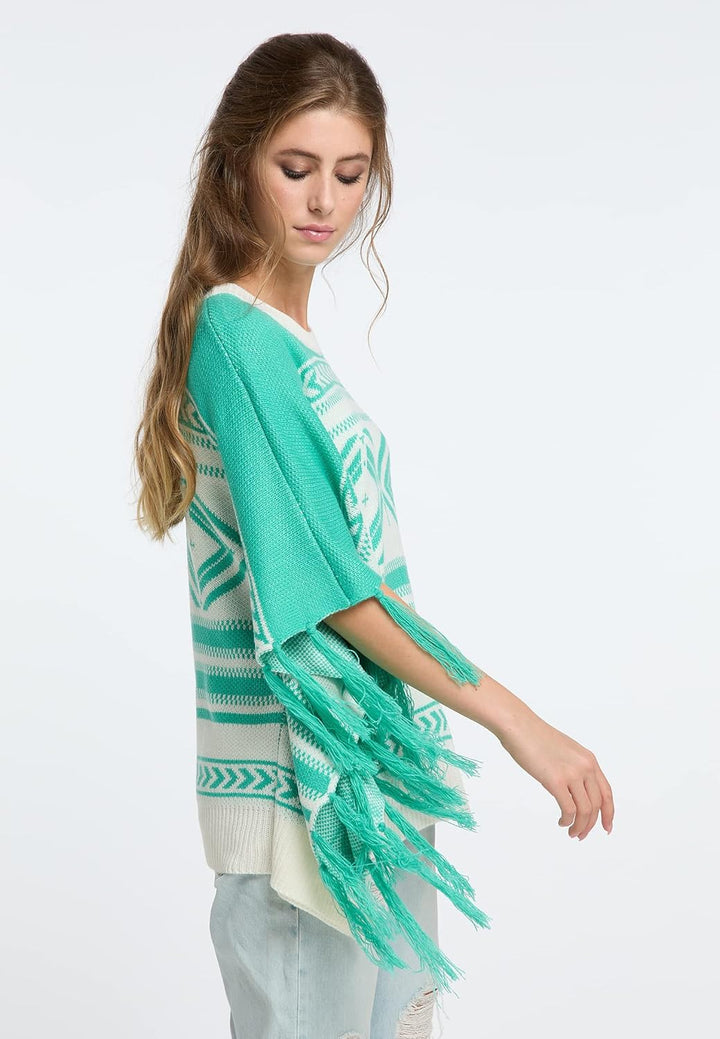 IZIA Damen Poncho M-L Hellgrün, M-L Hellgrün