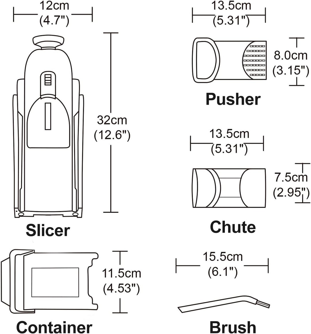Safe Veggie Chopper Gemüseschneider, Pommes Frittierschneider, Zwiebelhacker, Gemüsehobel, multifunk
