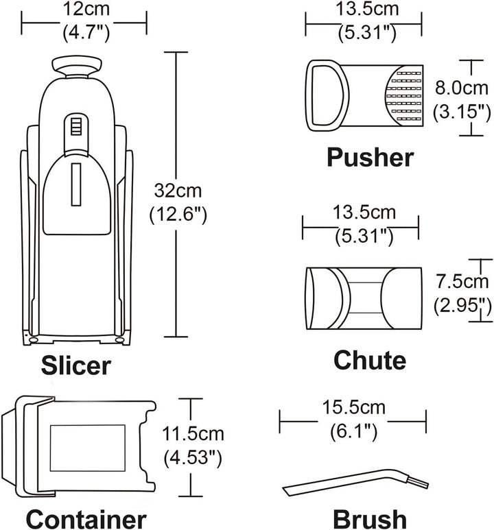 Safe Veggie Chopper Gemüseschneider, Pommes Frittierschneider, Zwiebelhacker, Gemüsehobel, multifunk