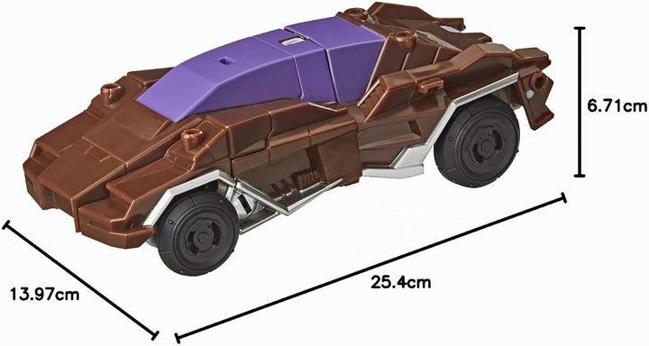Transformers Bumblebee Cyberverse Adventures Battle Call Trooper-Klasse Wildwheel Figur, stimmenakti