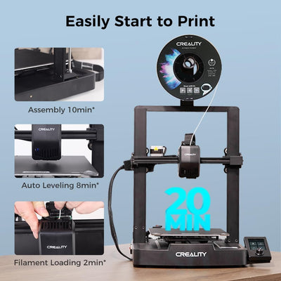 Creality Ender 3 V3 SE 3D Drucker, 250mm/s Druckgeschwindigkeit FDM 3D Drucker mit CR Touch Auto Lev