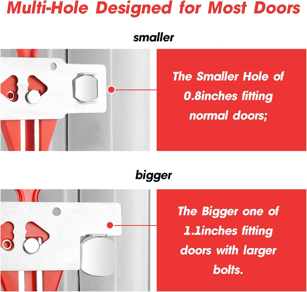 Upgrade Version Tragbares Türschloss Passt für die meisten Schlösser Sperrschlösser für zusätzliche