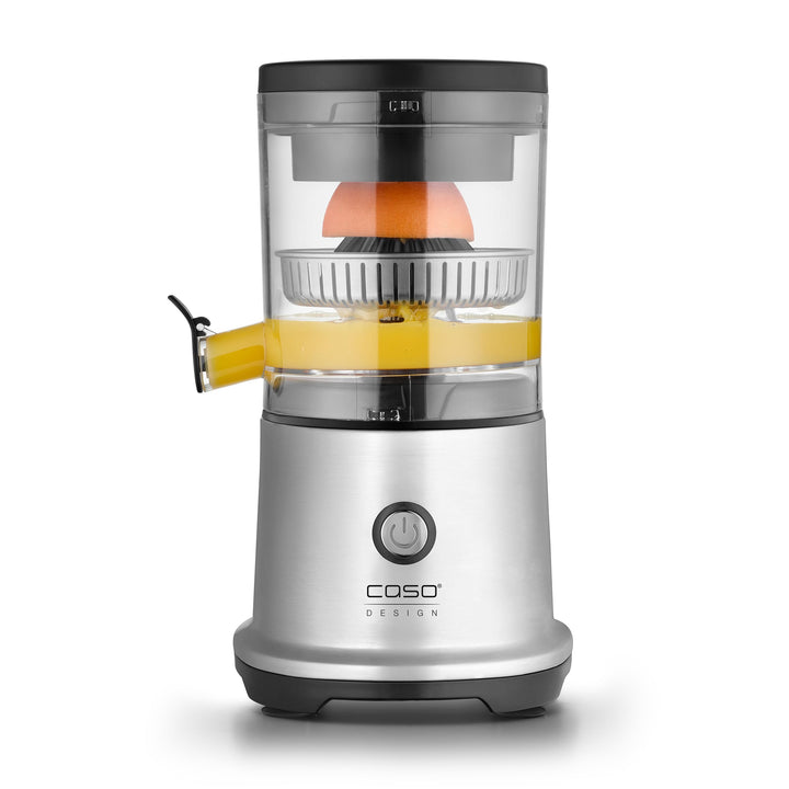 CASO CP 440 Lift Inox - elektrische Zitruspresse aus Edelstahl, BPA-Frei, Universal-Presskegel für a